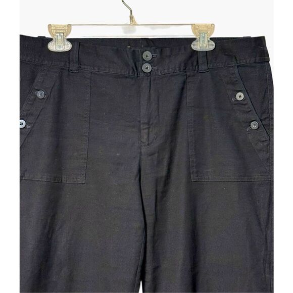 Banana Republic Pants Sz. 14 Navy Blue Wide Leg High Waist - Picture 4 of 6